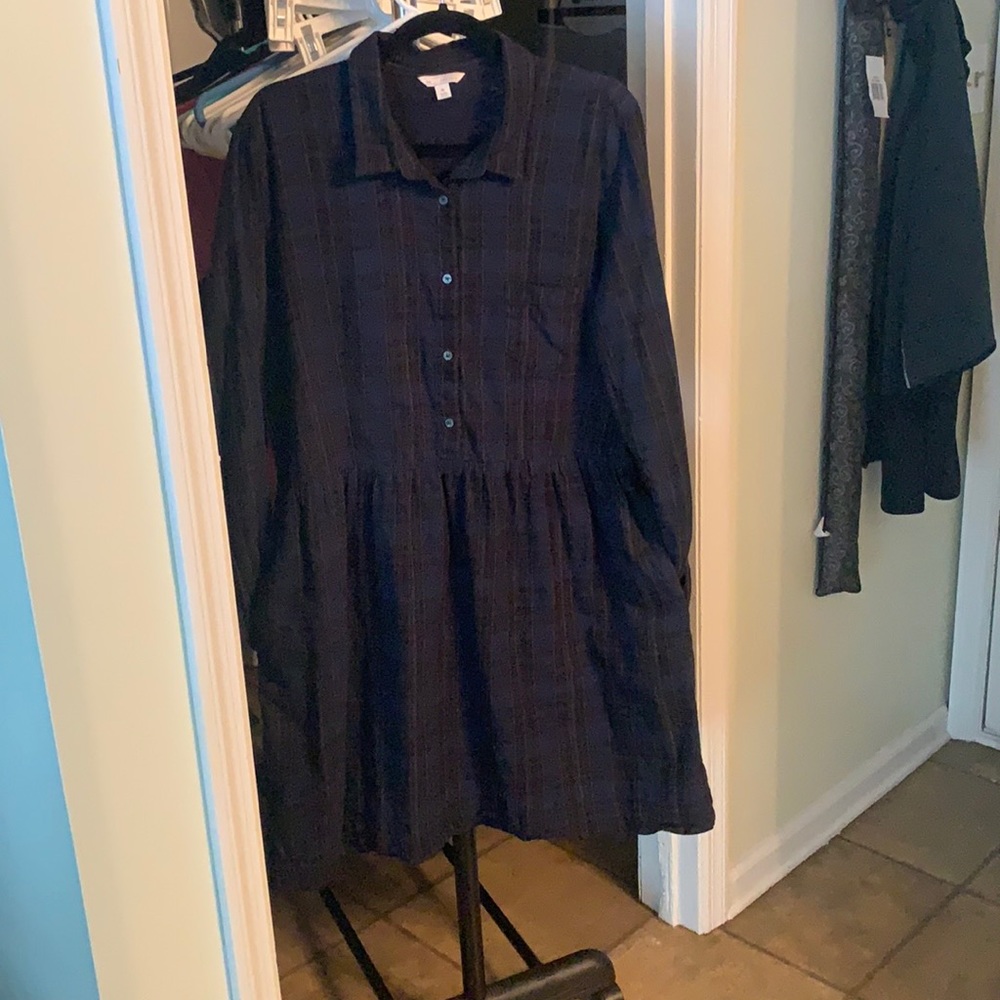 Gap Flannel Dress with Pockets!!